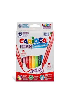 Carioca Birello Jumbo Süper Yıkanabilir Çift Uçlu Keçeli Boya Kal Carioca Birello Jumbo Süper Yıkanabilir Çift Uçlu Keçeli Boya Kal