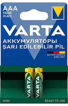 Varta Nı-mh 1.2v 1000 Mah Hr03 Aaa Şarjlı 2li İnce Kalem Pil Varta Nı-mh 1.2v 1000 Mah Hr03 Aaa Şarjlı 2li İnce Kalem Pil