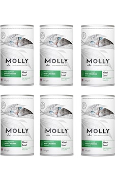 Molly Steril Tavuklu Pate Ezme Kısır Kedi Konservesi 395 G X 6 Adet Molly Steril Tavuklu Pate Ezme Kısır Kedi Konservesi 395 G X 6 Adet