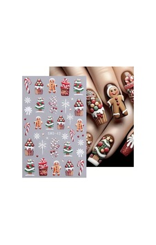 Kurabiye Adam Çam Ağacı Kar Tanesi Noel 3d Tasarım Yapışkan Sticker Tırnak Dövmesi Nail Art 56393384 Kurabiye Adam Çam Ağacı Kar Tanesi Noel 3d Tasarım Yapışkan Sticker Tırnak Dövmesi Nail Art 56393384