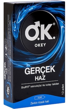 Okey Gerçek Haz Prezervatif 12'li Okey Gerçek Haz Prezervatif 12'li