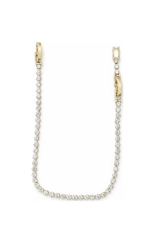Balenbi Jewelry Kadın İnce Taşlı Su Yolu Gold Renk Kararmaz Çelik Bileklik 1107 Bt1107 Altın