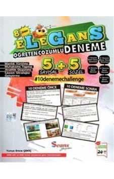 8. Sınıf Elegans Öğreten Çözümlü 10'lu Deneme / Yunus Emre Çekiç