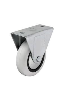 355 - 75x25 Mm Pvc Makaralı Sabit Teker 4 Adet Beyaz 355 - 75x25 Mm Pvc Makaralı Sabit Teker 4 Adet Beyaz