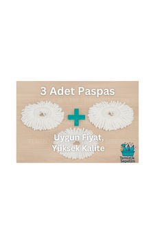 Motek Süper Emici Mikrofiber Paspas 3 Adet Yedek