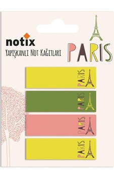 Paris Renkli Ayraç 25 Yaprak 4 15 50
