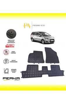Peugeot 5008 2009-2016 Araca Özel Paspas