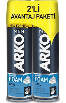 Arko Men Tıraş Köpüğü Cool 2 x 200 ML Arko Men Tıraş Köpüğü Cool 2 x 200 ML