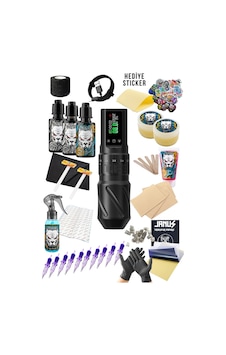 T-rex Black Kablosuz 7 Stroke Değişebilir Dövme Makinesi Seti - Premium Dövme Seti Copy T-rex Black Kablosuz 7 Stroke Değişebilir Dövme Makinesi Seti - Premium Dövme Seti Copy