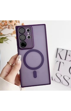 Samsung Galaxy S25 Ultra Uyumlu Magsafe Lens Korumalı Kılıf Mor Samsung Galaxy S25 Ultra Uyumlu Magsafe Lens Korumalı Kılıf Mor