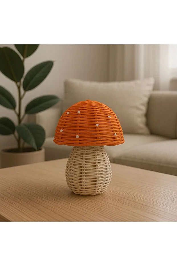 Rattan Bambu Uğurlu Mantar 777 Turuncu 9x12cm