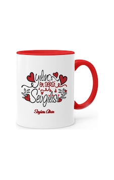 Kişiye Özel Yılın En Seksi Sevgilisi Kırmızı Kupa Bardak Kişiye Özel Yılın En Seksi Sevgilisi Kırmızı Kupa Bardak