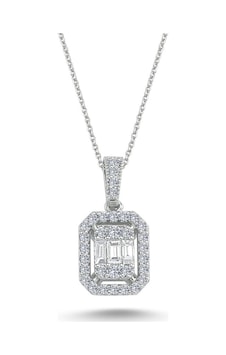 Pirnus Diamond Baget Kolye 14 Ayar Altın Gramı : 1.94 Pirnus Diamond Baget Kolye 14 Ayar Altın Gramı : 1.94