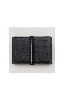 Nahitatyana Unisex Hakiki Deri Kartlık Lastik Destekli Kart Sabitleme Siyah - 923764406 Siyah