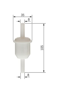 Yakıt Mazot Filtresı Ara Filtre Küçük Tip Ünıversal -0450904058 Yakıt Filtresi Yakıt Mazot Filtresı Ara Filtre Küçük Tip Ünıversal -0450904058 Yakıt Filtresi