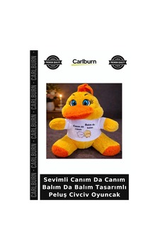 Sevimli Canım Da Canım Balım Da Balım Tasarımlı Peluş Civciv Oyuncak Tişörtlü Baskılı Güzel Sevimli Canım Da Canım Balım Da Balım Tasarımlı Peluş Civciv Oyuncak Tişörtlü Baskılı Güzel