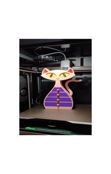 Kedi Figürlü Çekmeceli Masaüstü Organizer Dekoratif 3d Baskı Düzenleyici Kedi Figürlü Çekmeceli Masaüstü Organizer Dekoratif 3d Baskı Düzenleyici