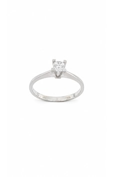 0.16 Ct Pırlanta Tektaş Yüzük 14 Ayar Beyaz Altın 0.16 Ct Pırlanta Tektaş Yüzük 14 Ayar Beyaz Altın