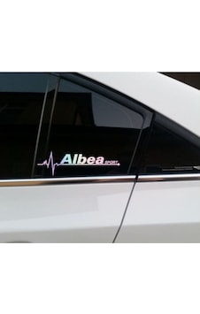 Fiat Albea Yan Cam Sticker Oto Kapı 20 Cm X 7 Cm Renkli Fiat Albea Yan Cam Sticker Oto Kapı 20 Cm X 7 Cm Renkli