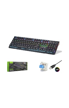 G605 Gaming Mekanik Rgb Klavye Blue Switch - Siyah G605 Gaming Mekanik Rgb Klavye Blue Switch - Siyah