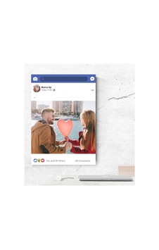 Kişiye Özel Facebook Kanvas Tablo 50X70 Kişiye Özel Facebook Kanvas Tablo 50X70