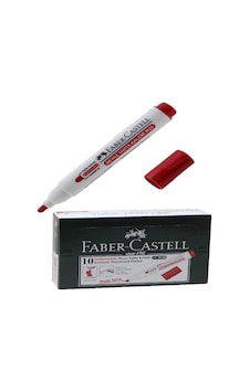 Faber-Castell Beyaz Tahta Kalemi Kırmızı 10'Lu Doldurulabilir W20 Faber-Castell Beyaz Tahta Kalemi Kırmızı 10'Lu Doldurulabilir W20