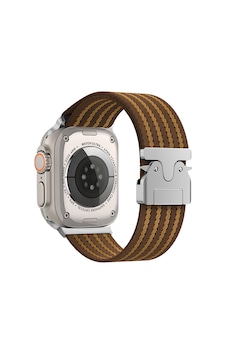 Ekılıf - Apple Uyumlu Watch Ultra 49mm - Kordon Naylon Kumaş Hasır Örgülü Kordon - Krd-133 - Kahverengi - T35916 Ekılıf - Apple Uyumlu Watch Ultra 49mm - Kordon Naylon Kumaş Hasır Örgülü Kordon - Krd-133 - Kahverengi - T35916