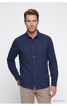 Wrangler %100 Pamuk Regular Fit Erkek Gömlek W2520583410 Lacivert Wrangler %100 Pamuk Regular Fit Erkek Gömlek W2520583410 Lacivert