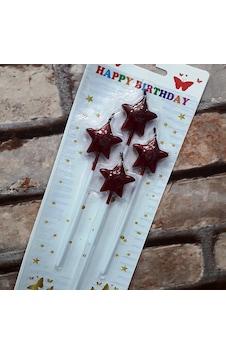 4 Adet Kırmızı Yıldız Pasta Mumu Yıldız Doğum Günü Pasta Mumu Kırmızı Pasta Mumu Yıldız Mum Red Candle Renkli 4 Adet Kırmızı Yıldız Pasta Mumu Yıldız Doğum Günü Pasta Mumu Kırmızı Pasta Mumu Yıldız Mum Red Candle Renkli