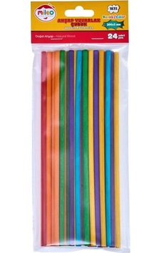 Mas Mileo Ahşap Çubuk Yuvarlak 5x200mm Renkli 1835