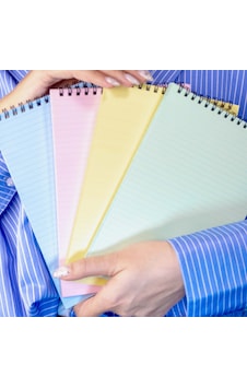 Dream Notes Üst Spiralli 4 Farklı Renk Çizgili A5 Defter Seti Sarı - Mavi - Pembe - Yeşil Dream Notes Üst Spiralli 4 Farklı Renk Çizgili A5 Defter Seti Sarı - Mavi - Pembe - Yeşil
