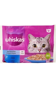 Whiskas Balık Favorileri Somonlu Ton Balıklı 85grx4 Lü Paket