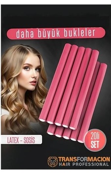 Sosis Latex Bigudi - Isısız Saç Bigudisi 17 Mm 20 Adet 721915 Sosis Latex Bigudi - Isısız Saç Bigudisi 17 Mm 20 Adet 721915