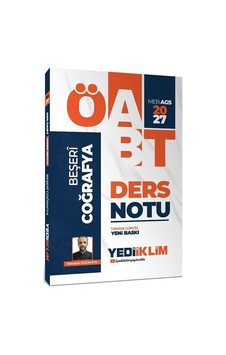 Yediiklim 2027 Öabt Meb-ags Beşeri Coğrafya Ders Notu - Ramazan Kocakaya