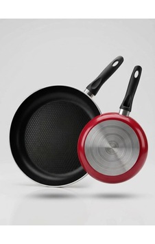 Tava 28 Cm Alüminyum Yapışmaz Tava Non Stick Kırmızı Tava Günlük Mutfak Kullanımı İçin İdeal Tava 28 Cm Alüminyum Yapışmaz Tava Non Stick Kırmızı Tava Günlük Mutfak Kullanımı İçin İdeal