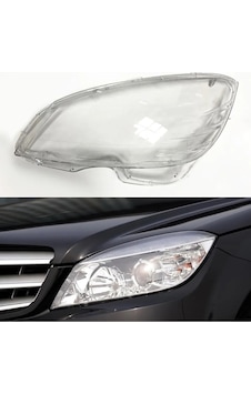 Mercedes W204 Sol Far Camı 2007 2011 Arası Uyumlu Mercedes W204 Sol Far Camı 2007 2011 Arası Uyumlu