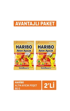 Haribo Altın Ayıcık Poşet 2 X 80 G - 8 Adet Tarı Haribo Altın Ayıcık Poşet 2 X 80 G - 8 Adet Tarı