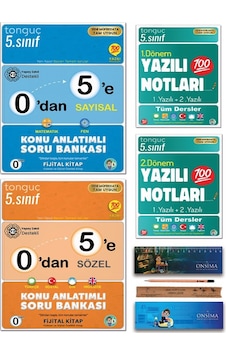 Tonguç Akademi 5. Sınıf 0 Dan 5 E Konu Anlatımlı Soru Bankası - 1. Ve 2. Dönem Yazılı Notları Tüm Dersler Set Tonguç Akademi 5. Sınıf 0 Dan 5 E Konu Anlatımlı Soru Bankası - 1. Ve 2. Dönem Yazılı Notları Tüm Dersler Set