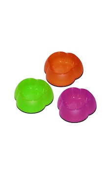 Pawise Çiçek Figürlü Plastik Kedi Mama Kabı 300 ML Çok Renkli Pawise Çiçek Figürlü Plastik Kedi Mama Kabı 300 ML Çok Renkli