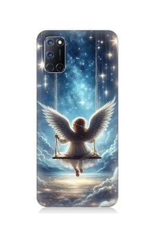 Oppo A92 Uyumlu Yıldızlarla Salıncakta Melek Desenli Silikon Kılıf Çok Renkli Oppo A92 Uyumlu Yıldızlarla Salıncakta Melek Desenli Silikon Kılıf Çok Renkli