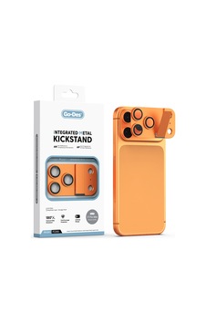 İphone 17 Pro Max Uyumlu Go Des Cl-23 Anti Reflective Standlı Kamera Lens Koruyucu Turuncu İphone 17 Pro Max Uyumlu Go Des Cl-23 Anti Reflective Standlı Kamera Lens Koruyucu Turuncu