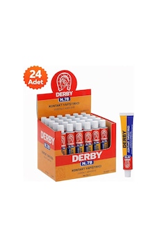 Derby N.78 Kontakt Yapıştırıcı 40 Gr 24 Adet Standlı Kutulu Güçlü Genel Amaçlı Yapıştırıcı Derby N.78 Kontakt Yapıştırıcı 40 Gr 24 Adet Standlı Kutulu Güçlü Genel Amaçlı Yapıştırıcı