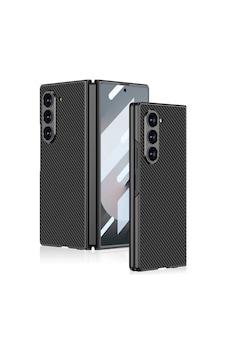 Samsung Uyumlu Galaxy Z Fold 6 Kılıf Karbon Fiber Tasarımlı Titanyum Metal Zore Kıpta Caz Kapak Siyah Karbon Samsung Uyumlu Galaxy Z Fold 6 Kılıf Karbon Fiber Tasarımlı Titanyum Metal Zore Kıpta Caz Kapak Siyah Karbon