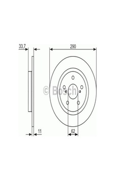 Bosch 0986479656 Fren Aynası Düz Arka Toyota Avensis 09-290x5 4243105070