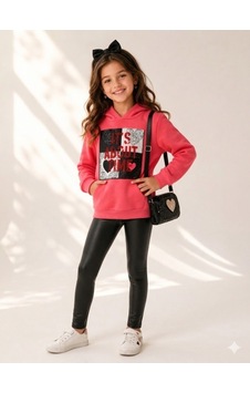 Kız Çocuk Nar Çiçeği Sweatshirt Kız Çocuk Nar Çiçeği Sweatshirt