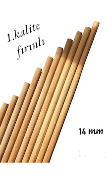 Ahşap Kavele Çıta Çubuk Kavela Kayın 30 Cm 14 Mm Yivli 15 Adet