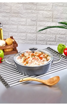Polochef Galaksi Granit Pilav Ve Karnıyarık Basık Tencere 26 Cm Siyah Siyah Polochef Galaksi Granit Pilav Ve Karnıyarık Basık Tencere 26 Cm Siyah Siyah