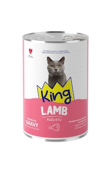 King Kuzu Etli Yetişkin Kedi Konserve Maması 400 G