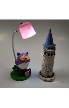 Galata Kulesi Biblo 14 Cm Ve Baykuş Lambalı Galata Kulesi Biblo 14 Cm Ve Baykuş Lambalı