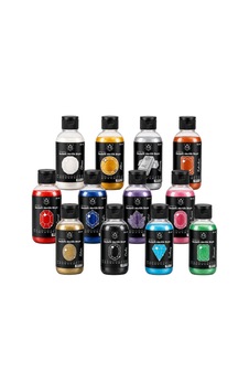 Sedefli Akrilik Boya Set - 50 Ml X 12 Çok Renkli